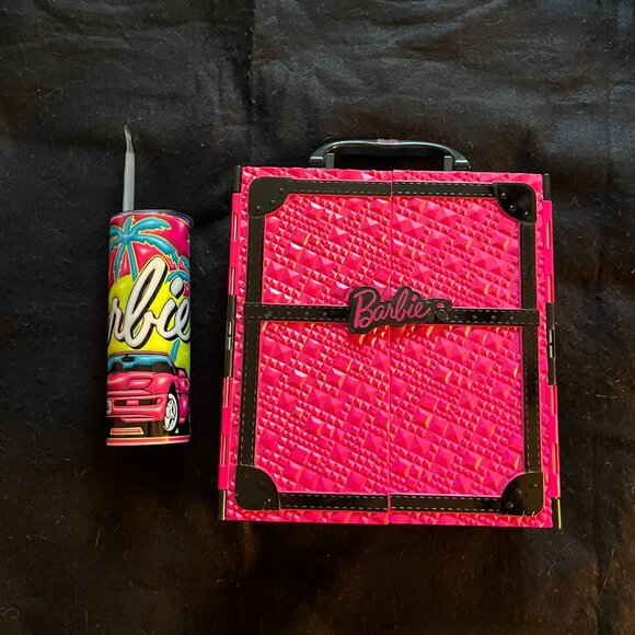 Mattel Other - Barbie Closet/Wardrobe Doll Storage 2011/NWT Barbie Hot/Cold Insulated Tumbler
